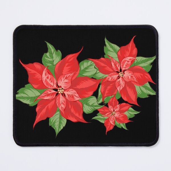 Item preview, Poinsettia Festive Plant Composition designed and sold by Happy Puppy Print On Demand.