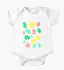 Body de manga corta para bebé French Tropic