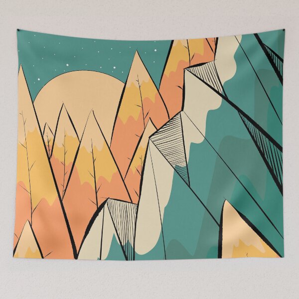 Item preview, Autumn yellow forest land designed and sold by Swadeillustrations.