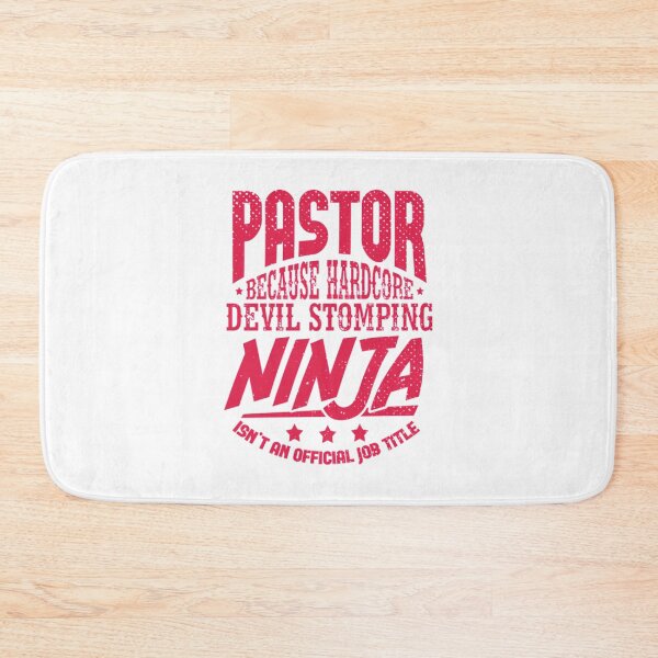 Artikelvorschau, Pastor Devil Stomping Ninja T-ShirtPastor, weil Hardcore Devil Stomping keine Berufsbezeichnung ist entworfen und verkauft von AuroraSmithg.