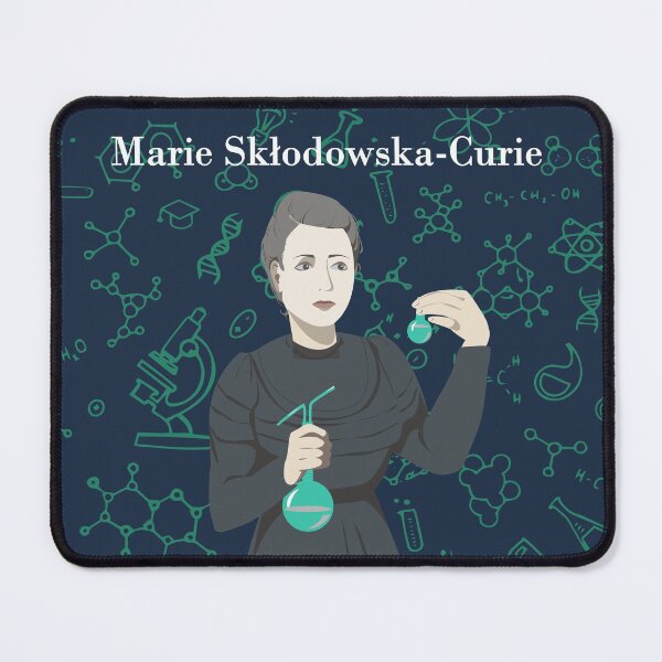 Item preview, Marie Curie quote Physics gift Radioactivity physics art Chemistry pin Marie Curie poster Physics teacher Feminist art designed and sold by GalleryArtField.