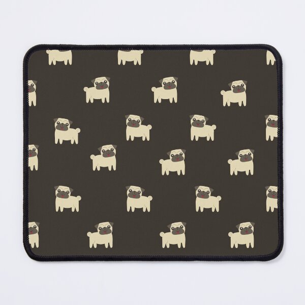 Item preview, Pugs sobre fondo marrón-Pugs designed and sold by BananaCat -.