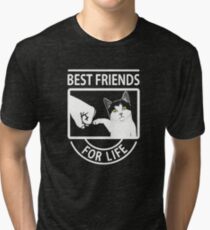 Cat Best Friends For Life Tri-blend T-Shirt