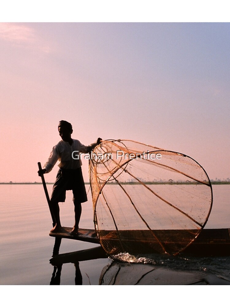 Thumbnail 5 of 5, A-Line Dress, Lake Inle Leg Rower designed and sold by GrahamPrentice.