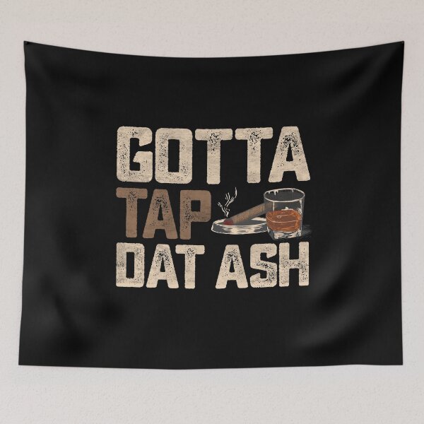 Item preview, Gotta Tap That Ash Cigar and Whiskey Glass Vintage Grunge  designed and sold by alenaz.