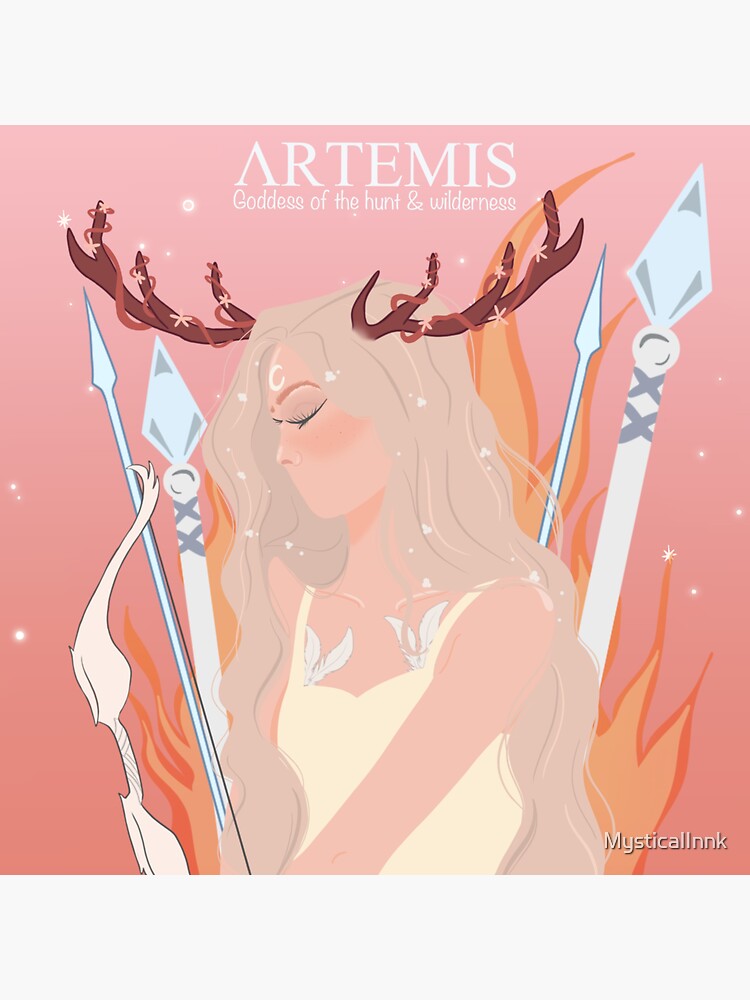 artemis Sticker by Mirksaz-designs