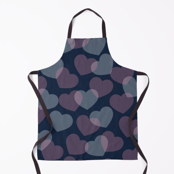 Item preview, Navy Blue Purple Hearts Pattern designed and sold by StarsForgers.