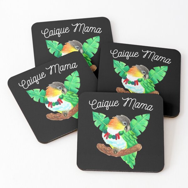 Item preview, Caique Mama | Parrot Bird Mom Watercolor designed and sold by Ivy Lily Art.