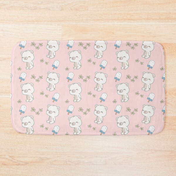 Item preview, Kawaii ice bear pattern  designed and sold by AllPrintsAndArt.