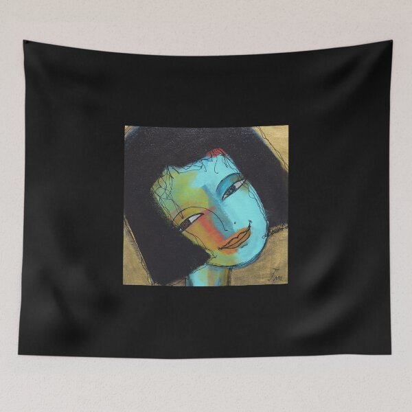 Item preview, YOUNG COLORFUL NOSTALGIC WOMAN designed and sold by Nathalie CLEMENT.
