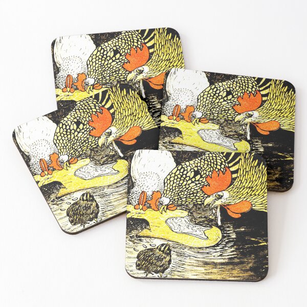 Item preview, chicken feeding art designed and sold by mrtom414.