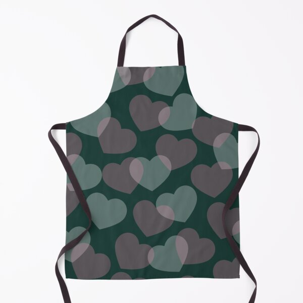 Item preview, Green Gray Hearts Pattern designed and sold by StarsForgers.