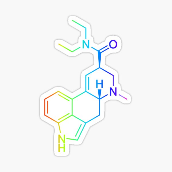 LSD Molecule - Psychedelic Sticker