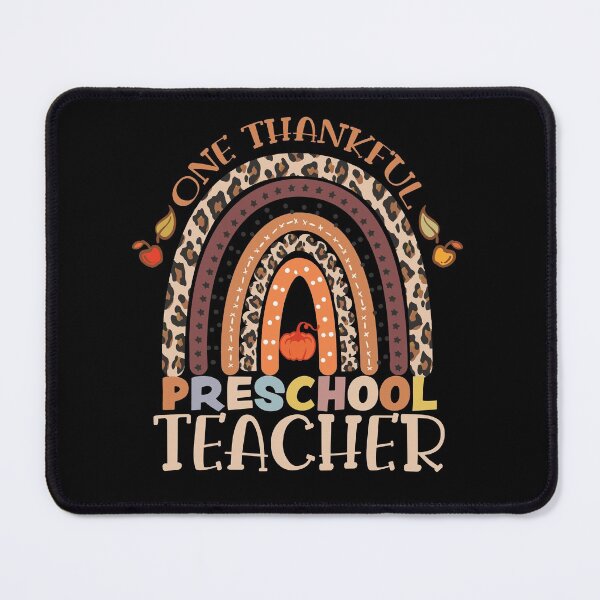Item preview, One Thankful Preschool Teacher Thanksgiving Rainbow Leopard Fall, Funny Thanksgiving Gift, Funny Turkey Day, Best Teacher Thanksgiving Gift Idea designed and sold by Mode Tees.