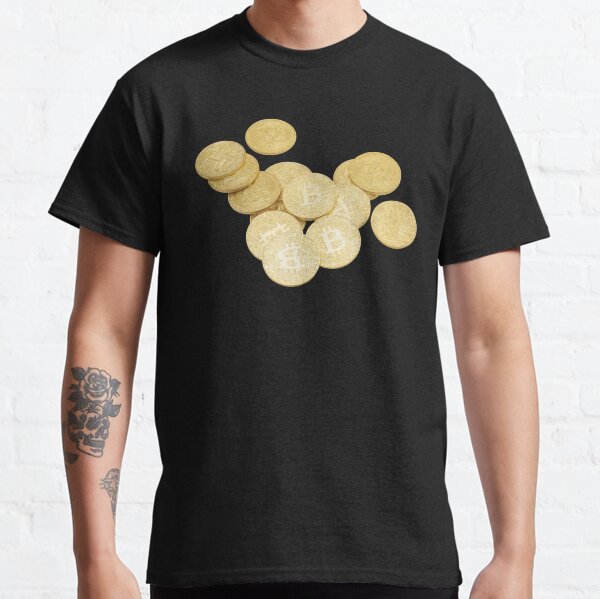 Bitcoins (Black) Classic T-Shirt