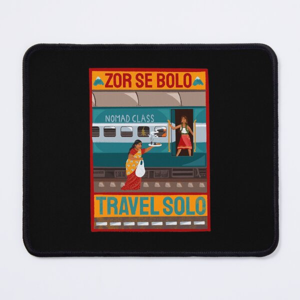 Item preview, Travel Solo Desi Girl Train Life designed and sold by Sampda Mago.