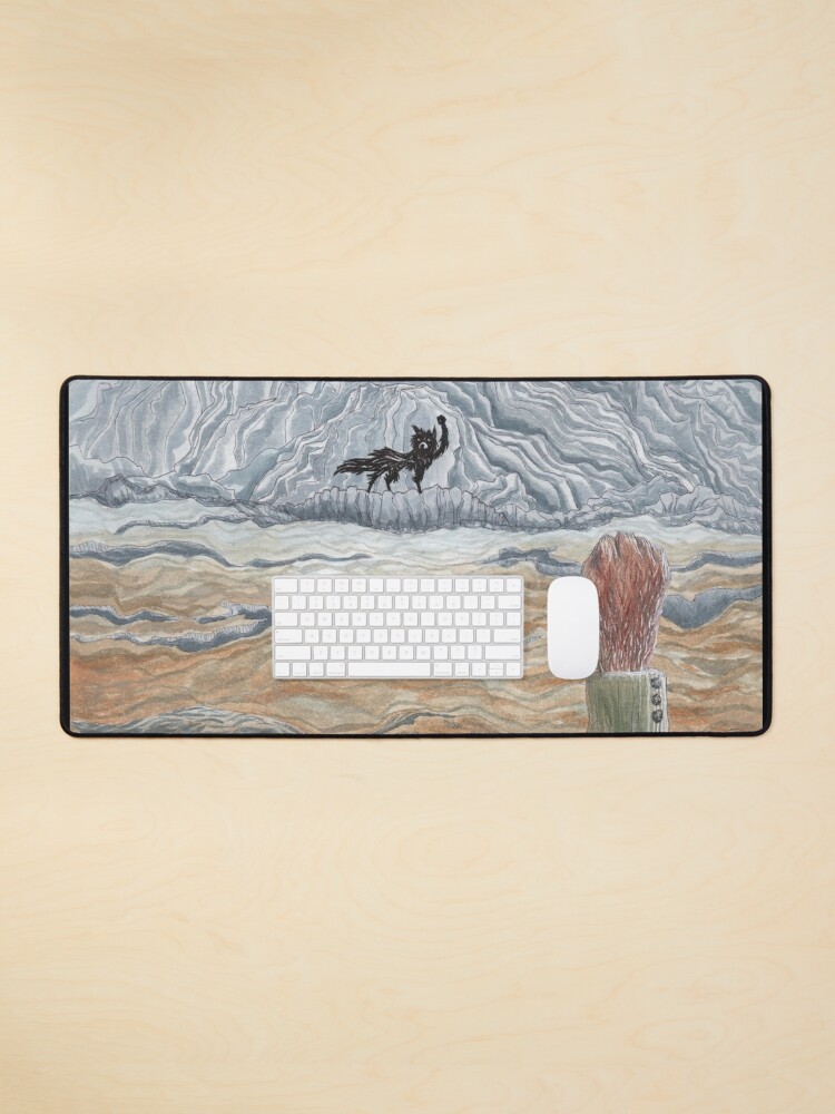 Mouse Pad, The Winter Wolf - Fantastic Mr Fox by Wes Anderson designed and sold by hauntedattics