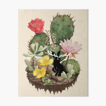 Tiny Jackalope Art Board Print