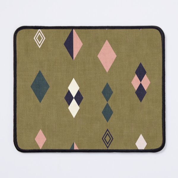 Item preview, Retro Modern Abstract Rhombus Variations Olive Green designed and sold by Octavia Soldani.