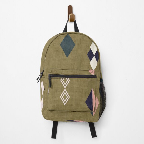 Item preview, Retro Modern Abstract Rhombus Variations Olive Green designed and sold by Octavia Soldani.