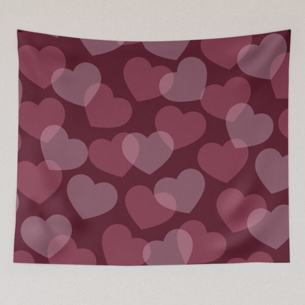 Item preview, Red Pink Hearts Pattern designed and sold by StarsForgers.