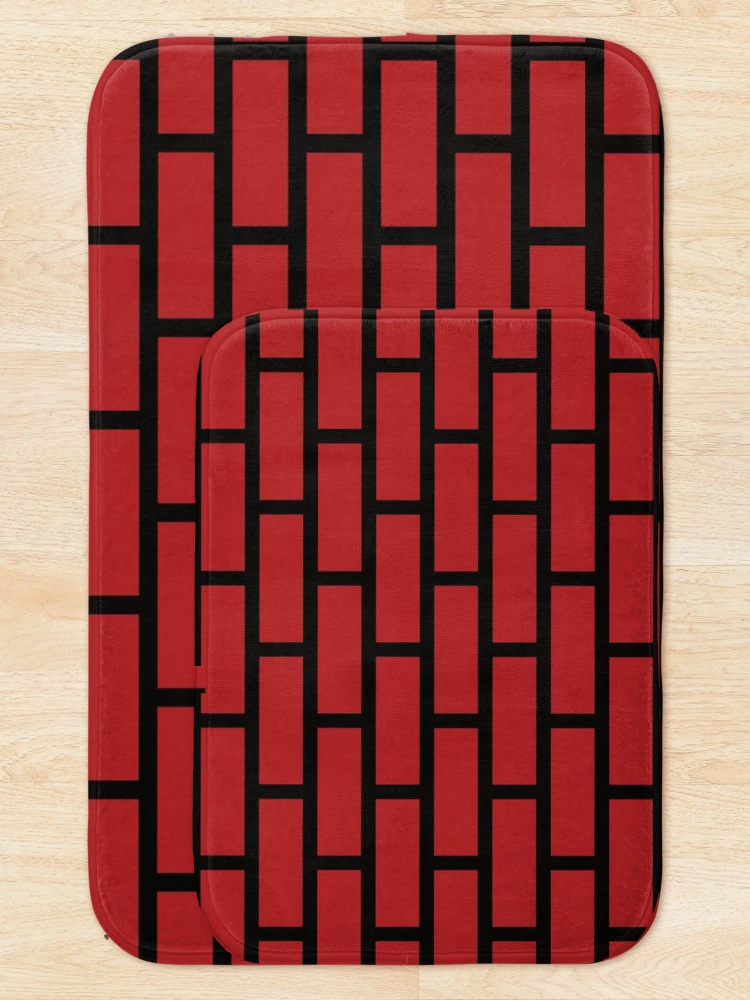 Thumbnail 5 of 6, Bath Mat, Red Bricks - Pattern designed and sold by StarsForgers.
