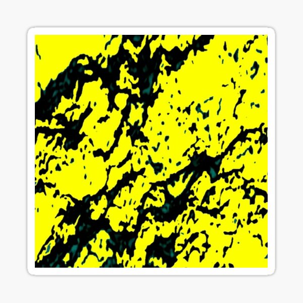 Yellow and Black Reflection Sticker