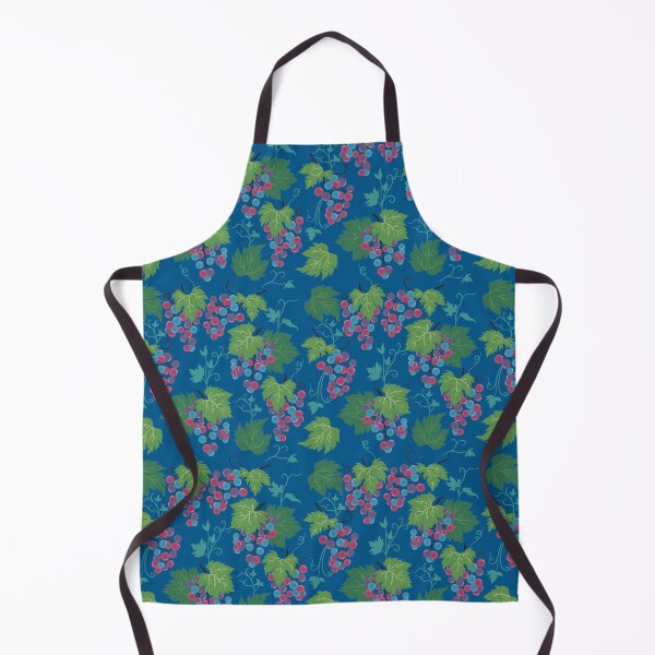 Item preview, Grape pattern on blue background designed and sold by burbura.