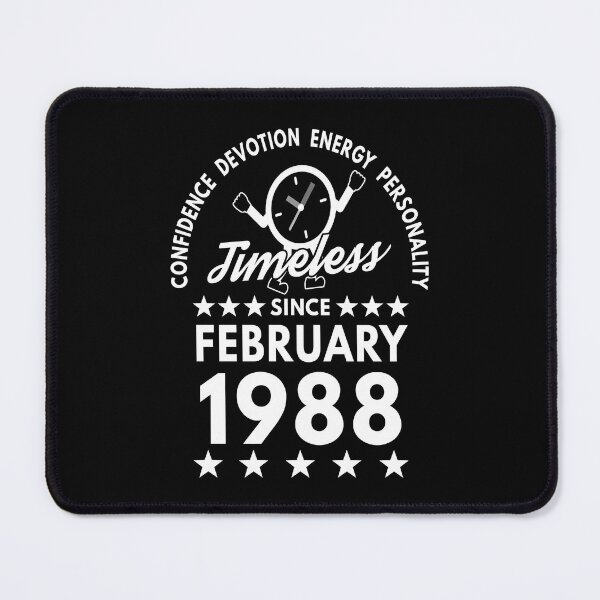 Item preview, February Birthday Timeless Person - 1988 - White Text designed and sold by MoonsmileProd.