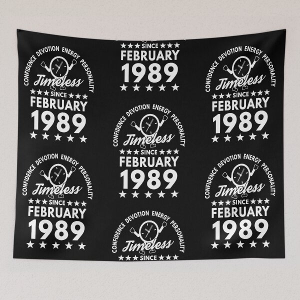 Item preview, February Birthday Timeless Person - 1989 - White Text designed and sold by MoonsmileProd.