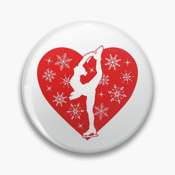 Item preview, Figure Skater With Christmas Heart designed and sold by TripleTriple.