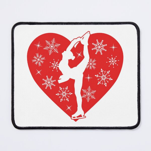 Item preview, Figure Skater With Christmas Heart designed and sold by TripleTriple.