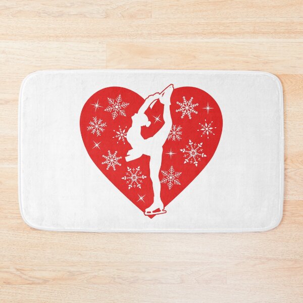 Item preview, Figure Skater With Christmas Heart designed and sold by TripleTriple.