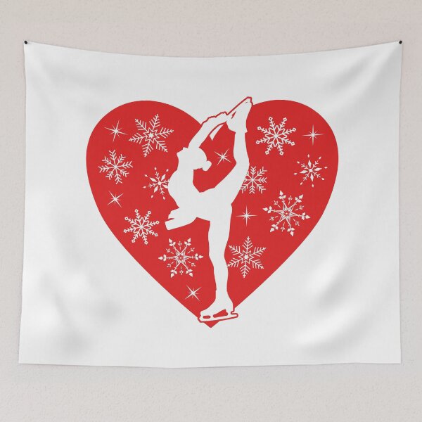 Item preview, Figure Skater With Christmas Heart designed and sold by TripleTriple.