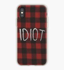 Vinilo o funda para iPhone IDIOT (Franela roja)