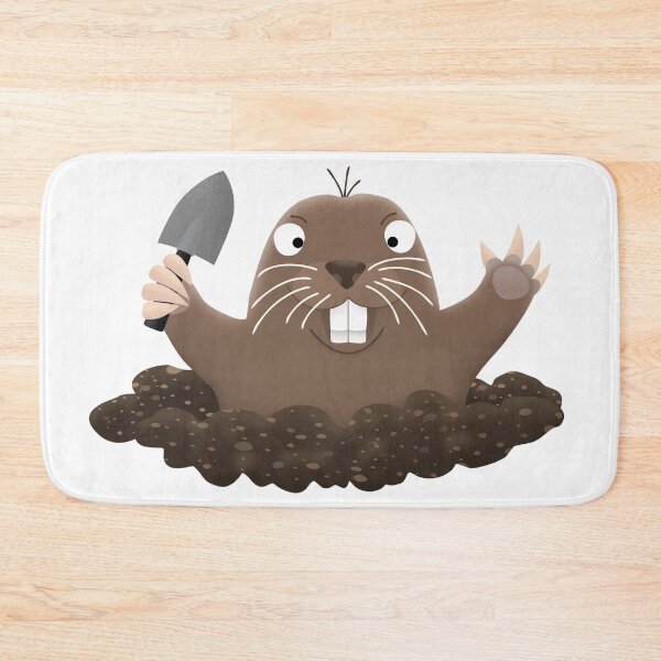 Item preview, Funny pocket gopher digging cartoon illustration designed and sold by FrogFactory.