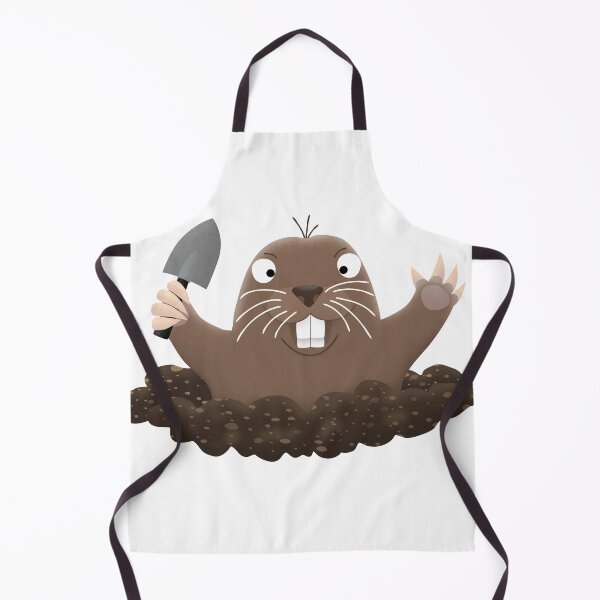 Item preview, Funny pocket gopher digging cartoon illustration designed and sold by FrogFactory.