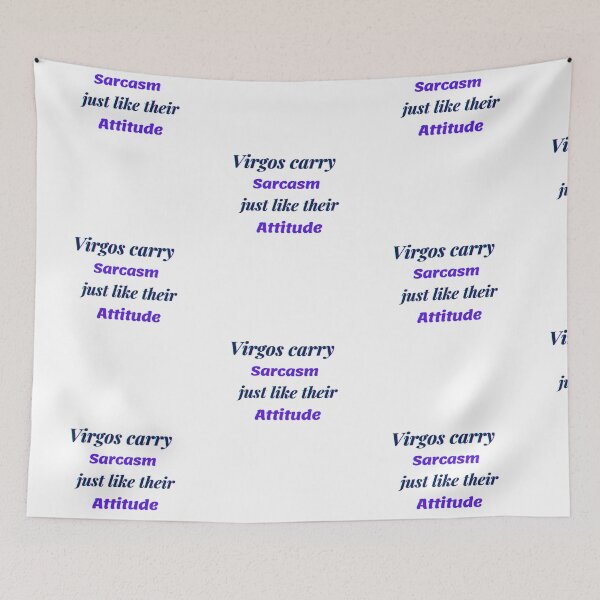 Item preview, Virgo zodiac sign and sarcasm quotes theme gifts (in white) designed and sold by RebelliousRosee.