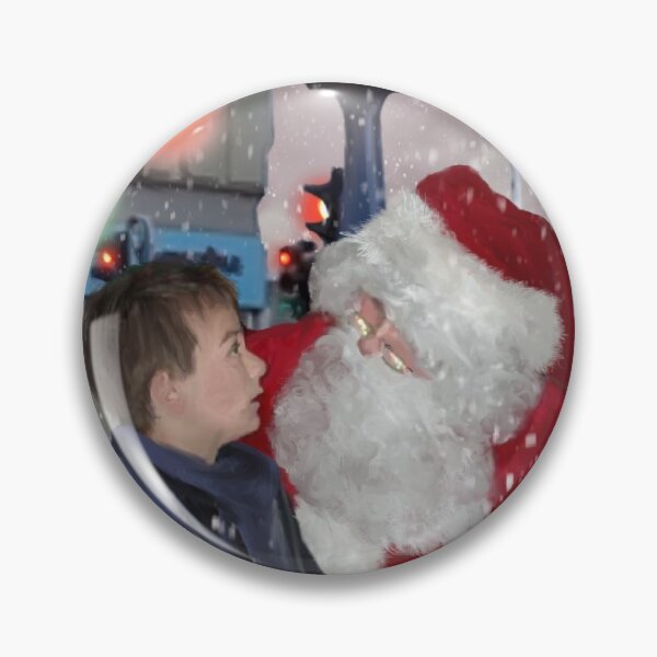 Item preview, Santa at the Blue Clock - Merry Christmas designed and sold by RevolutionEarth.