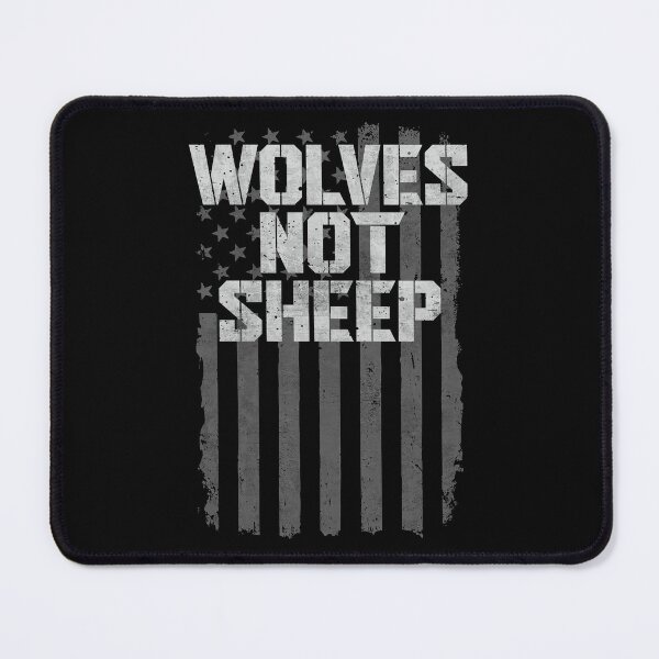 Item preview, Wolves Not Sheep American Flag Patriotic designed and sold by alenaz.