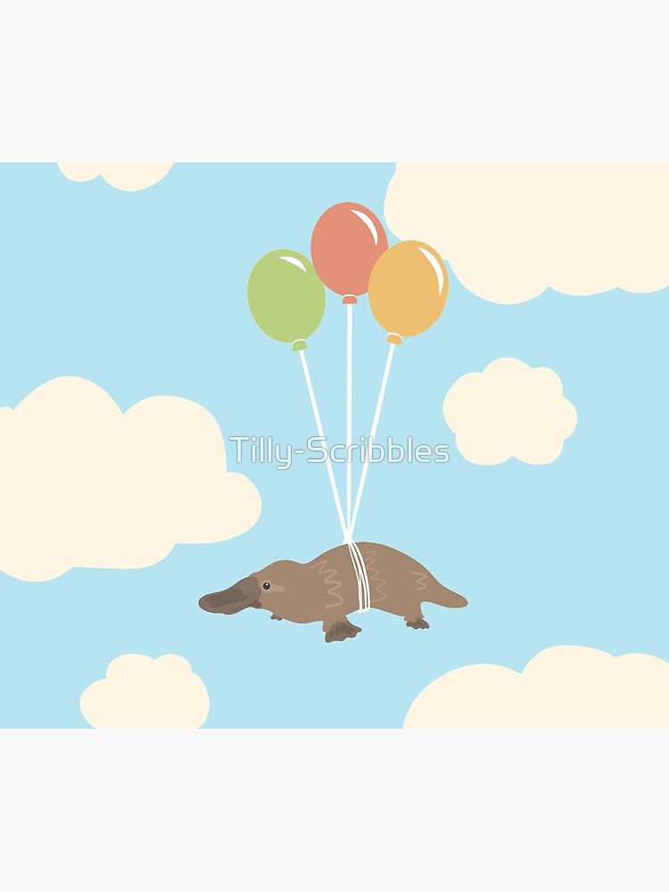 Thumbnail 5 of 5, Mouse Pad, Flying Platypus designed and sold by Tilly-Scribbles.