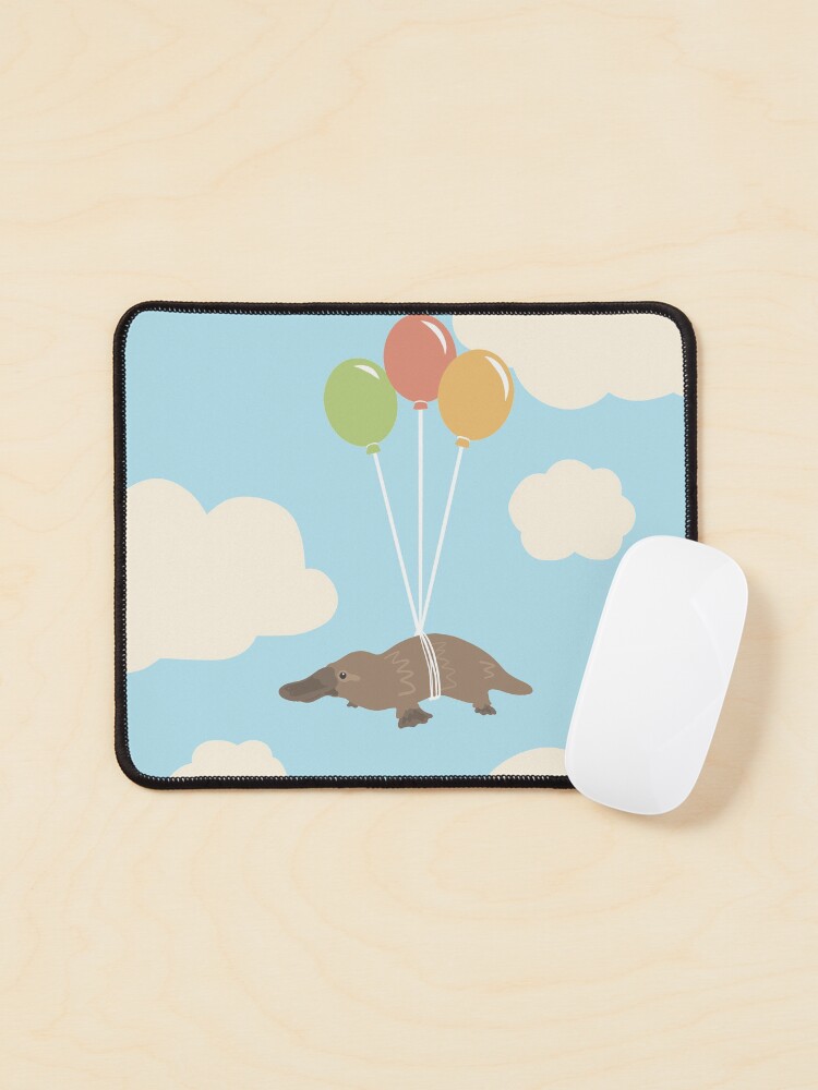 Thumbnail 1 of 5, Mouse Pad, Flying Platypus designed and sold by Tilly-Scribbles.