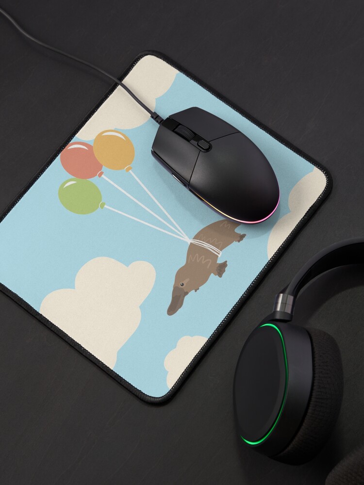 Thumbnail 4 of 5, Mouse Pad, Flying Platypus designed and sold by Tilly-Scribbles.