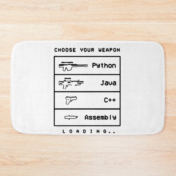 Item preview, Funny Programmer Java C++ Choose Your option Python Love Art Design Happy Apparel Essential Inspiration Joy Mood Funny Cat designed and sold by DesignByHeartUK.
