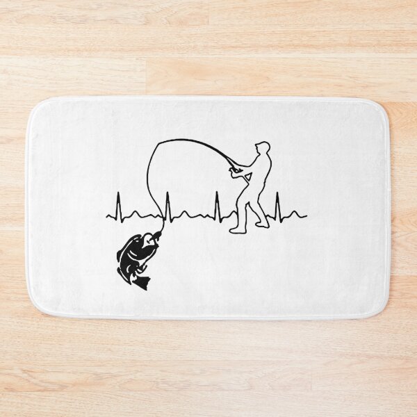 Item preview, Love Fishing Born to go fishing Forced to work Fisherman Stick Figure Holding Fish Bones I love Fishing Art Design Happy Apparel Essential Inspiration Joy Mood Funny designed and sold by DesignByHeartUK.