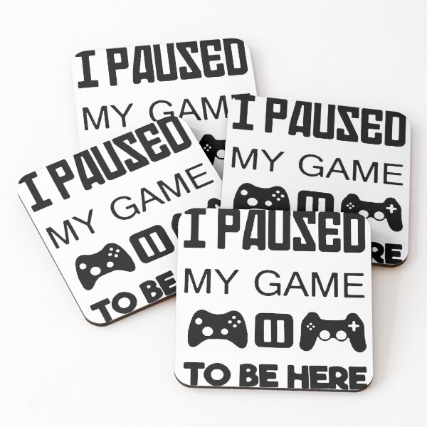 Item preview, Love Gaming I pause my game to be here Art Design Happy Apparel Essential Inspiration Joy Mood Funny designed and sold by DesignByHeartUK.
