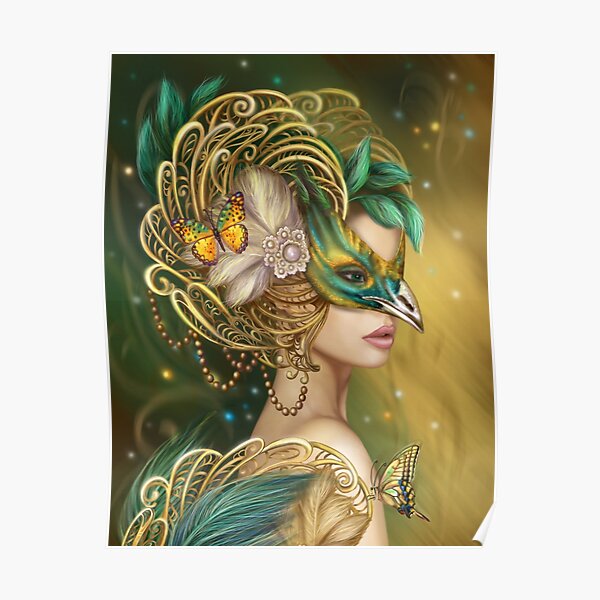 Beautiful Bird girl Poster