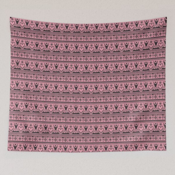 Item preview, Pink Christmas print designed and sold by stellapt.