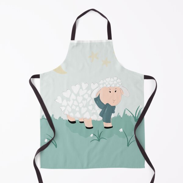 Item preview, White sheep in the meadow designed and sold by Kreajuut.