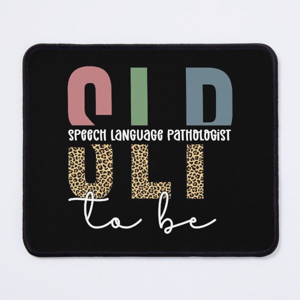 Item preview, SLP to be | Future Speech language pathologist Cheetah typography | Speech language Pathology | Future Speech pathologist gifts designed and sold by Violet Treasures.